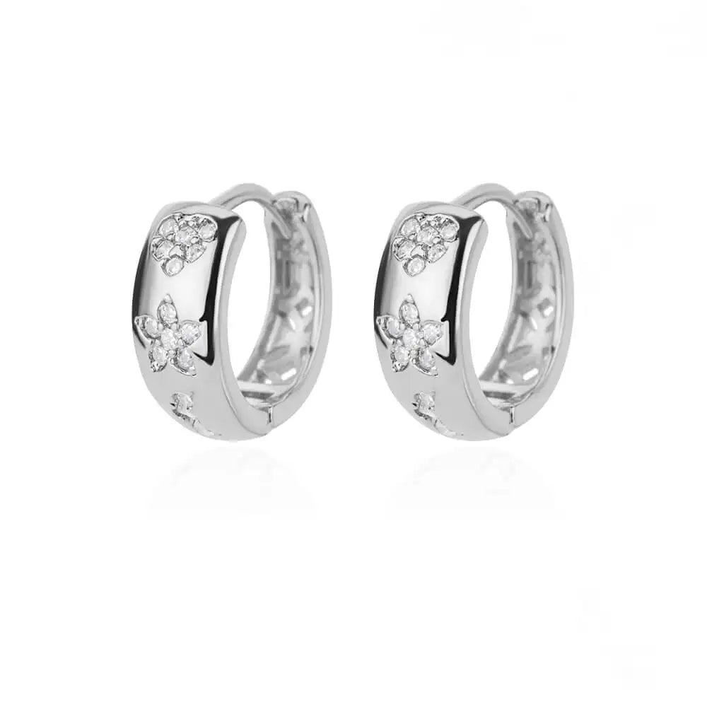 Boucles d’oreilles Nina – Créoles cœur