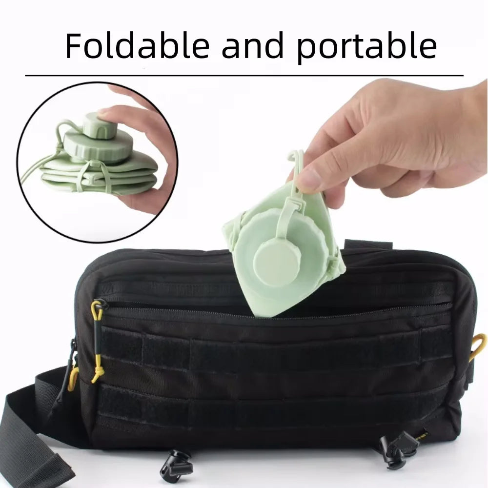Gourde pliable en silicone