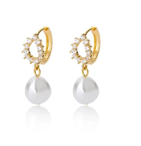 Boucles d’oreilles Nina – Créoles cœur