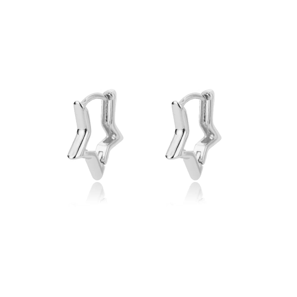 Boucles d’oreilles Nina – Créoles cœur