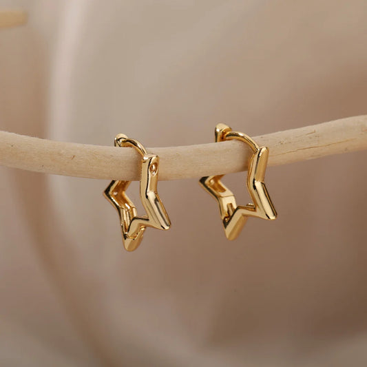Boucles d’oreilles Nina – Créoles cœur