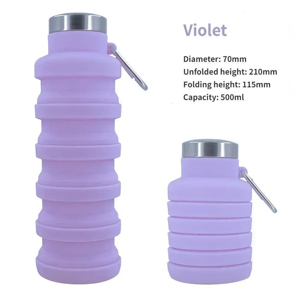 Gourde pliable en silicone