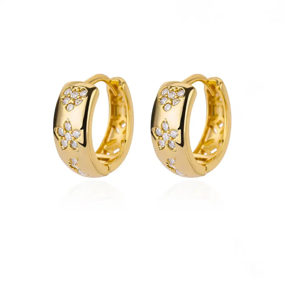 Boucles d’oreilles Nina – Créoles cœur