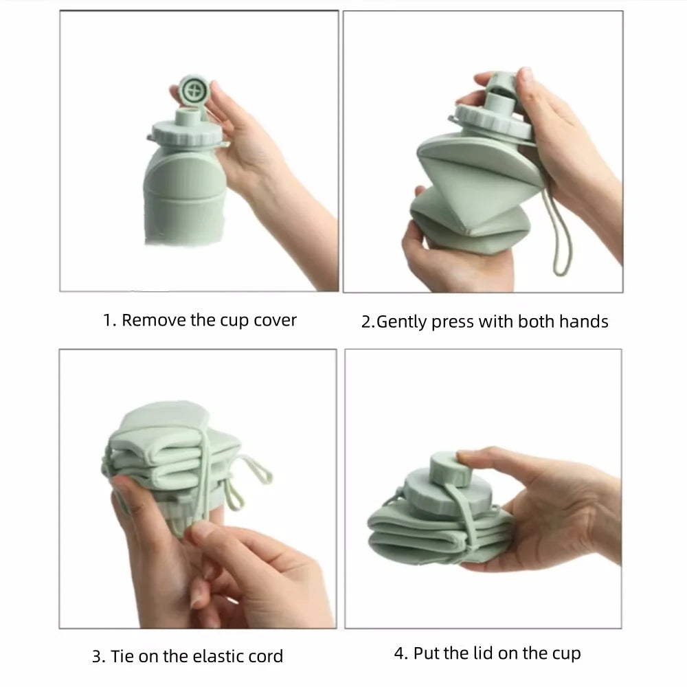 Gourde pliable en silicone