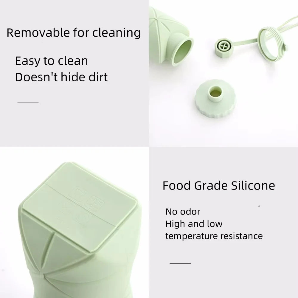 Gourde pliable en silicone