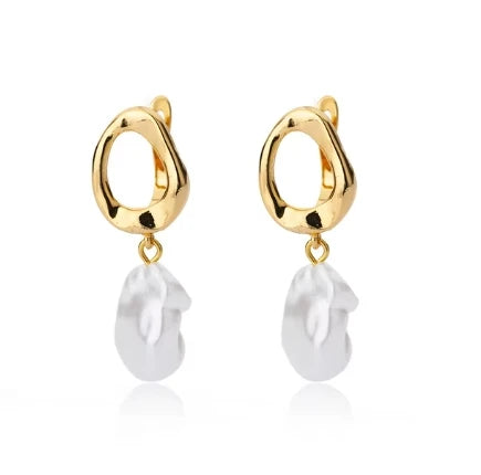 Boucles d’oreilles Nina – Créoles cœur