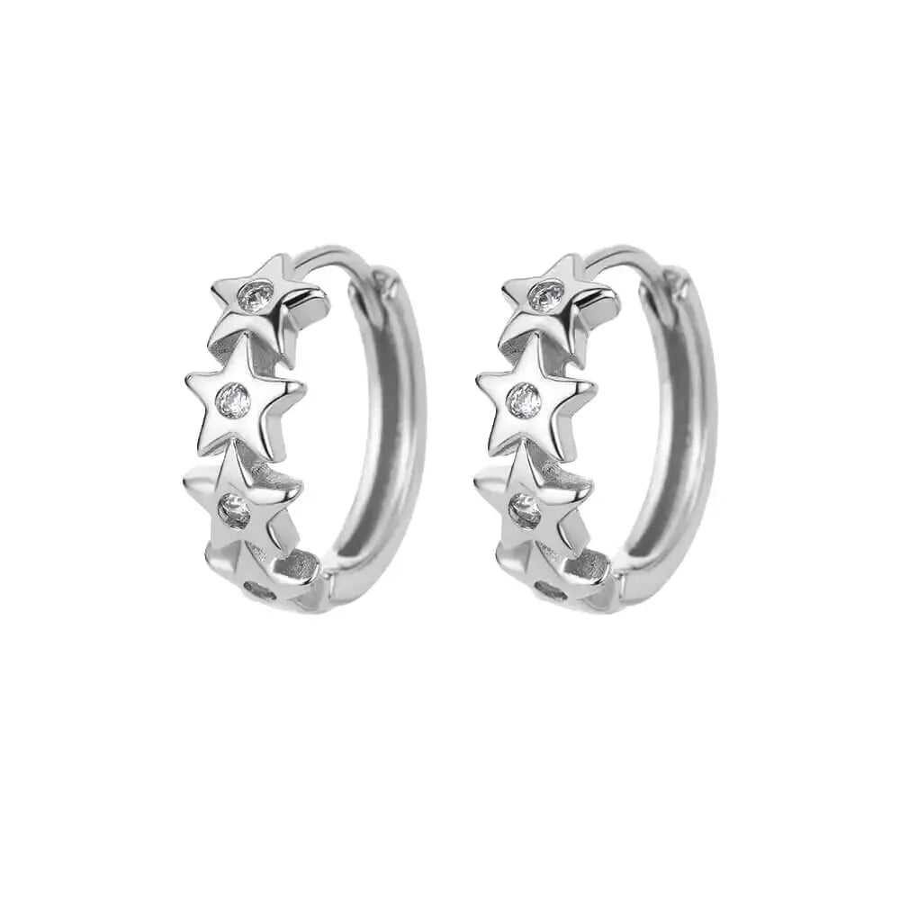 Boucles d’oreilles Nina – Créoles cœur