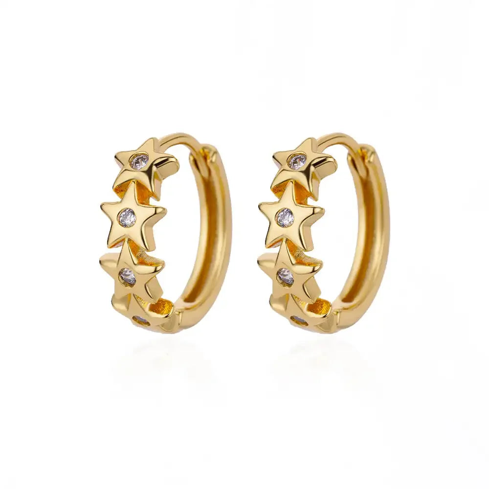 Boucles d’oreilles Nina – Créoles cœur