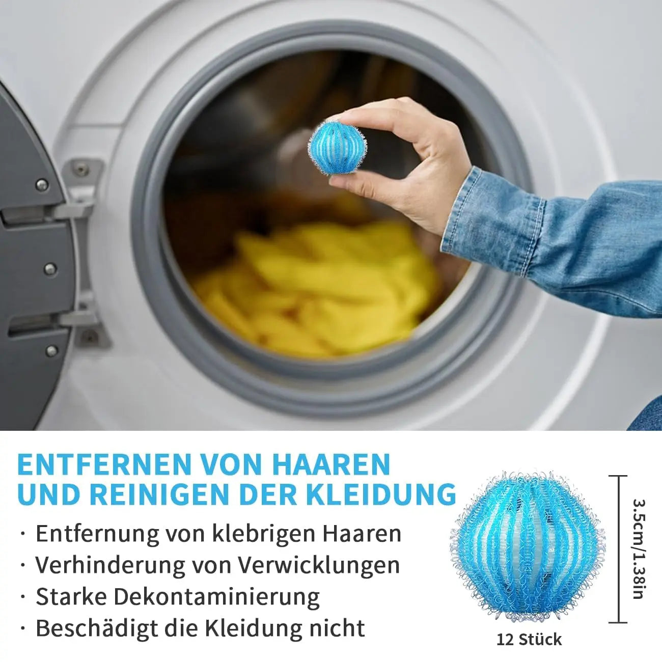 Attrape-poils pour machine à laver