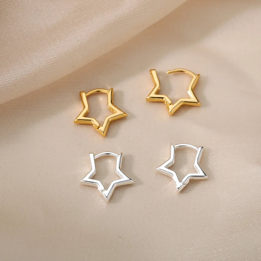 Boucles d’oreilles Nina – Créoles cœur