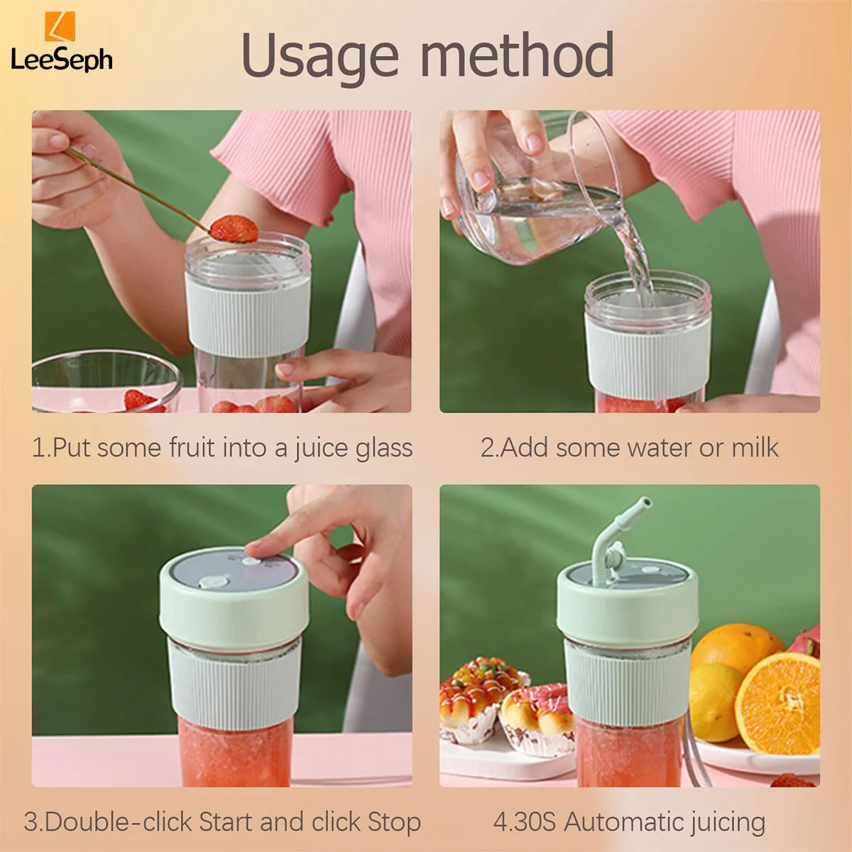 Blender Portable USB Rechargeable