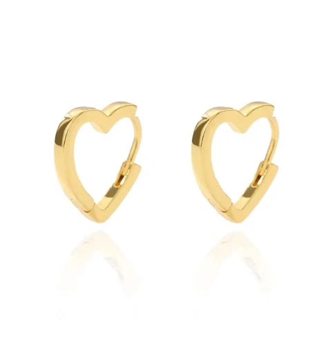 Boucles d’oreilles Nina – Créoles cœur