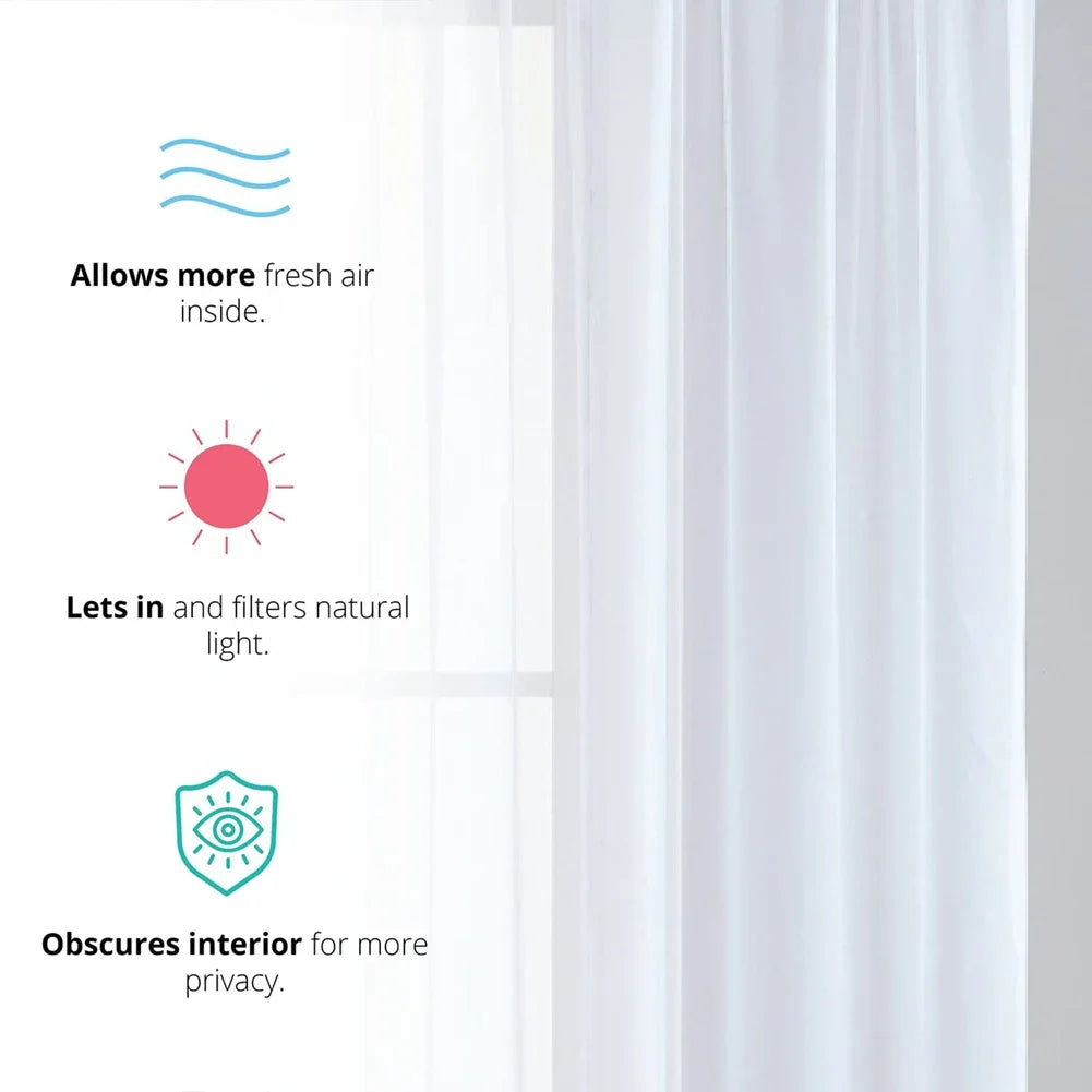 Rideaux transparents