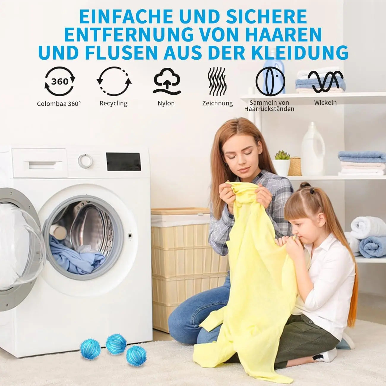 Attrape-poils pour machine à laver