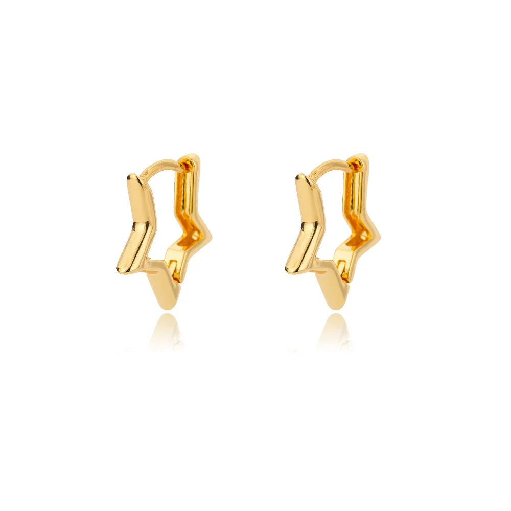 Boucles d’oreilles Nina – Créoles cœur